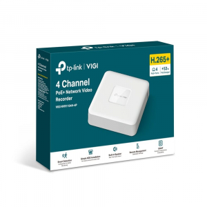 TP-Link VIGI NVR1104H-4P 4 csatornás NVR fehér
